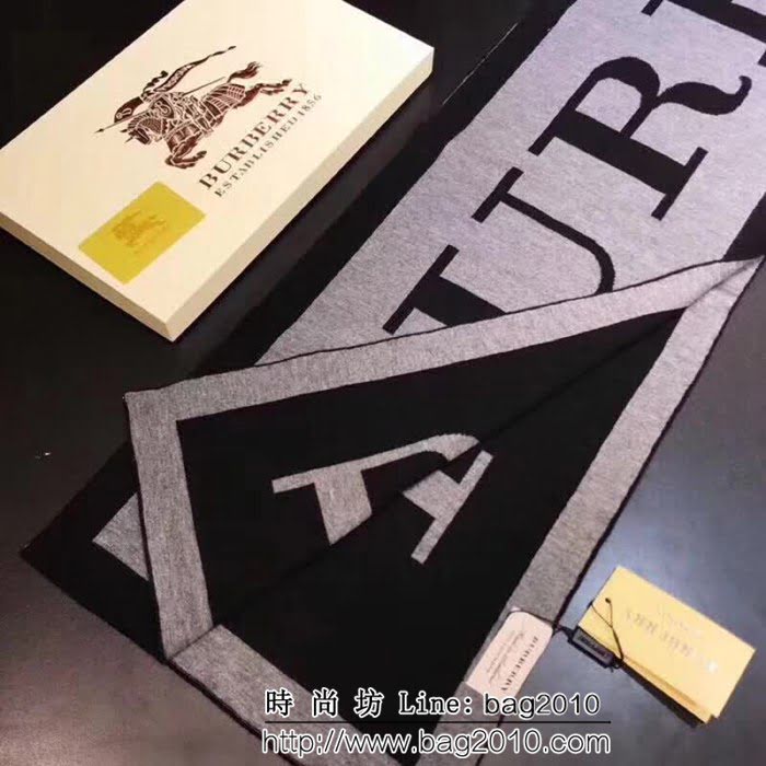 BURBERRY巴寶莉經典爆款 歐洲走秀款羊絨圍巾 男女同款 LLWJ6265